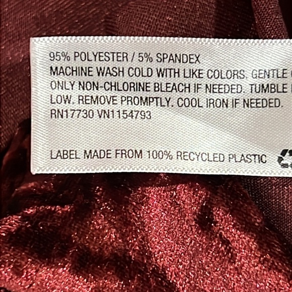 Mossimo‎ Velvet Top M Y2K Cami Maroon Relaxed Whimsigoth Grunge Edgy Neutral - Picture 8 of 8